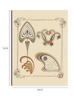 Foto 5 | Cuadro Decorativo - Diseño Abstracto Basado En Alas Y Formas De Hojas. (1900)- Alphonse Mucha -impresión En Li