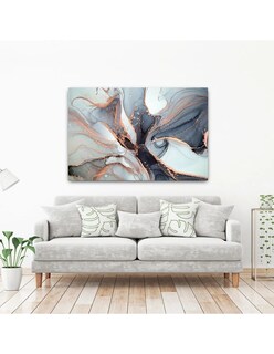 Foto 2 | Cuadro Marmol Textura Dorada Canvas Decorativo Moderno 4k 120x80 Cm