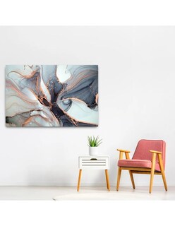 Foto 3 | Cuadro Marmol Textura Dorada Canvas Decorativo Moderno 4k 120x80 Cm