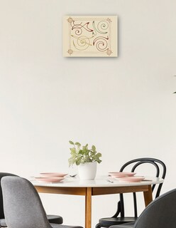 Foto 1 | Cuadro Decorativo - Diseño Abstracto Basado En Arabescos. (1900)- Alphonse Mucha - 28x36 - Impresión En Lienzo - F