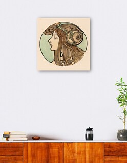 Foto 4 | Cuadro Decorativo - Vidriera Para La Fachada De La Boutique Fouquet Iii- Alphonse Mucha-31x31- Impresión En Lie