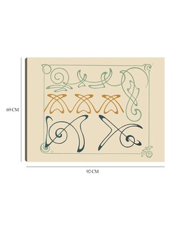 Foto 5 | Cuadro Decorativo - Diseño Abstracto Basado En Arabescos (1900)- Alphonse Mucha - 69x92 - Impresión En Lienzo - Fin