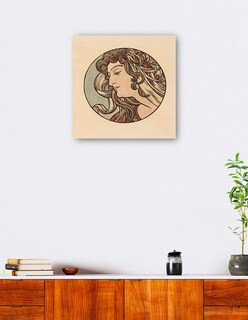 Foto 4 | Cuadro Decorativo - Vidriera Para La Fachada De La Boutique Fouquet Vi- Alphonse Mucha -51x51- Impresión En Lie