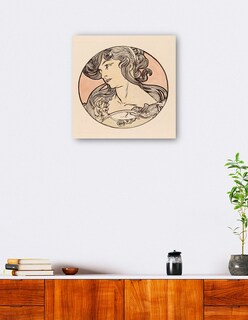 Foto 4 | Cuadro Decorativo - Vidriera Para La Fachada De La Boutique Fouquet Vii- Alphonse Mucha-51x51- Impresión En Lie