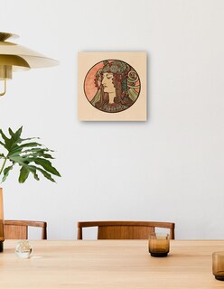 Foto 3 | Cuadro Decorativo - Vidriera Para La Fachada De La Boutique Fouquet Iv- Alphonse Mucha-51x51- Impresión En Lienz