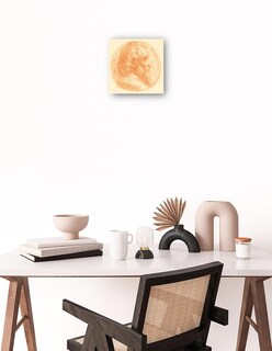 Foto 1 | Cuadro Decorativo - Autorretrato, Medallón, No.2, Placa 11- Alphonse Mucha-31x31-impresión En Lienzo - Fine Art Tj