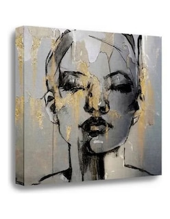 Foto 1 | Canvas Decorativo Moderno Retrato Rostro De Mujer 90x90 Cm
