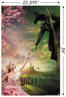 Foto 3 | Póster De Pared Trends International Wicked 34 X 22,4 Cm - Venta Internacional.