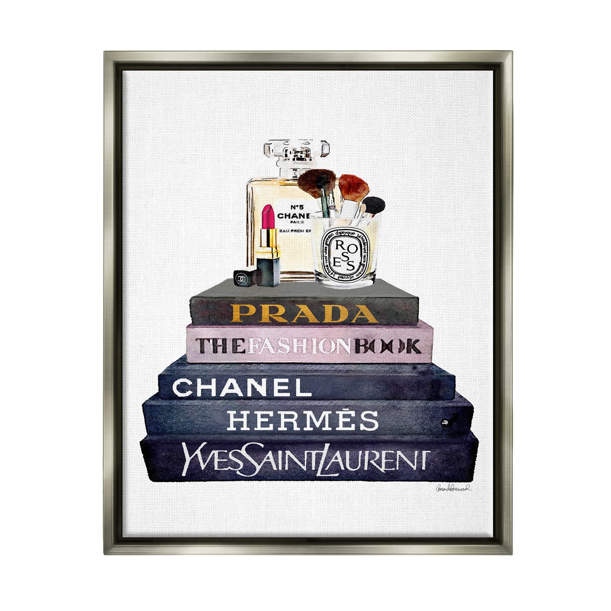 Foto 2 pulgar | Wall Art Stupell Industries Glam Fashion Book Con Maquillaje, 16 X 20 - Venta Internacional.