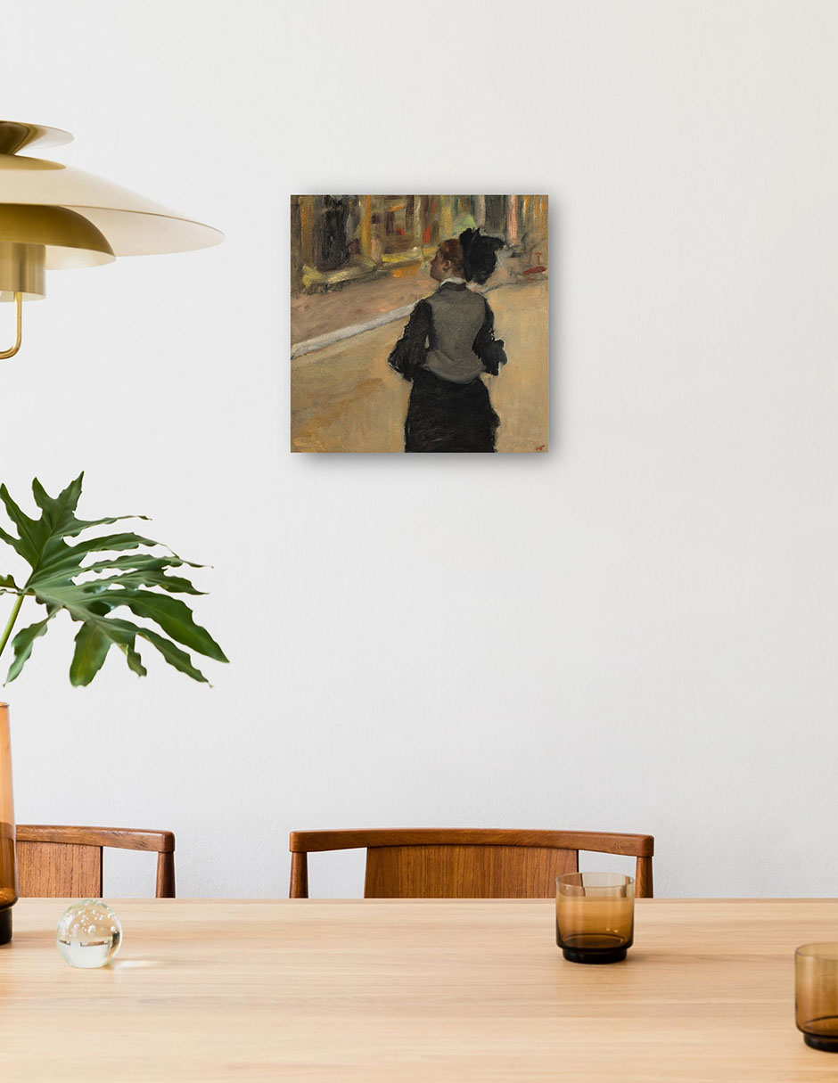 Foto 5 pulgar | Cuadro Decorativo - Mujer Vista Desde Atrás- Edgar Degas - Fotografía - 89x89 - Impresión En Lienzo - Fine Art Tj
