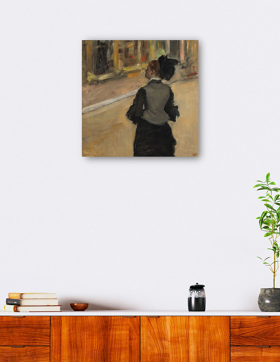 Foto 6 pulgar | Cuadro Decorativo - Mujer Vista Desde Atrás- Edgar Degas - Fotografía - 89x89 - Impresión En Lienzo - Fine Art Tj