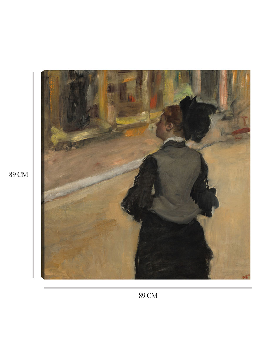 Foto 7 pulgar | Cuadro Decorativo - Mujer Vista Desde Atrás- Edgar Degas - Fotografía - 89x89 - Impresión En Lienzo - Fine Art Tj