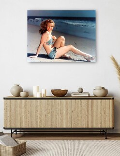Foto 5 | Cuadro Decorativo - Marilyn Monroe, Postal- Unknown - Religión - 46x61 - Impresión En Lienzo - Fine Art Tj