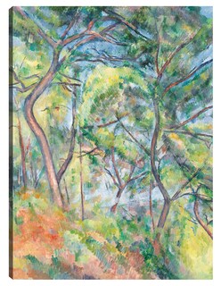 Foto 1 | Cuadro Decorativo - Sous-bois (hacia 1894)- Paul Cézanne - Paisaje - 69x92 - Impresión En Lienzo - Fine Art Tj