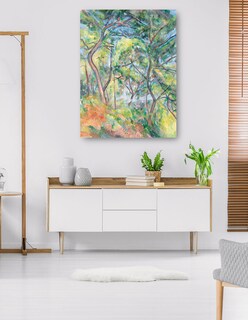 Foto 5 | Cuadro Decorativo - Sous-bois (hacia 1894)- Paul Cézanne - Paisaje - 69x92 - Impresión En Lienzo - Fine Art Tj