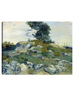 Foto 1 | Cuadro Decorativo - Las Rocas- Vincent Van Gogh - Paisaje - 69x92 - Impresión En Lienzo - Fine Art Tj