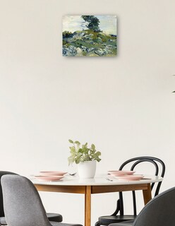 Foto 2 | Cuadro Decorativo - Las Rocas- Vincent Van Gogh - Paisaje - 69x92 - Impresión En Lienzo - Fine Art Tj