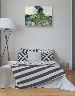 Foto 3 | Cuadro Decorativo - Las Rocas- Vincent Van Gogh - Paisaje - 69x92 - Impresión En Lienzo - Fine Art Tj