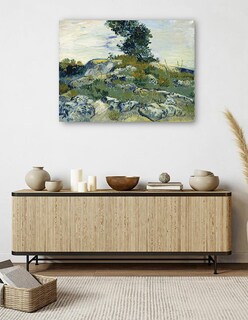 Foto 5 | Cuadro Decorativo - Las Rocas- Vincent Van Gogh - Paisaje - 69x92 - Impresión En Lienzo - Fine Art Tj