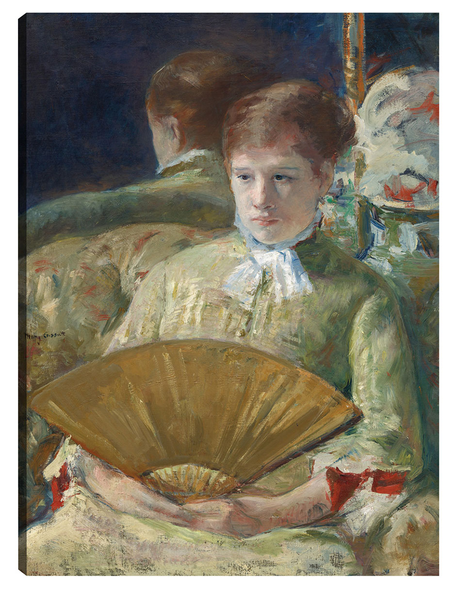 Foto 2 pulgar | Cuadro Decorativo - Mujer Con Un Abanico- Mary Cassatt - Fotografía - 77x102 - Impresión En Lienzo - Fine Art Tj