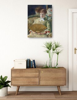 Foto 3 | Cuadro Decorativo - Mujer Con Un Abanico- Mary Cassatt - Fotografía - 77x102 - Impresión En Lienzo - Fine Art Tj