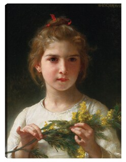 Foto 1 | Cuadro Decorativo - Mimosa (1899)- William Bouguereau - Fotografía - 46x61 - Impresión En Lienzo - Fine Art Tj
