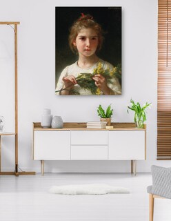 Foto 5 | Cuadro Decorativo - Mimosa (1899)- William Bouguereau - Fotografía - 46x61 - Impresión En Lienzo - Fine Art Tj