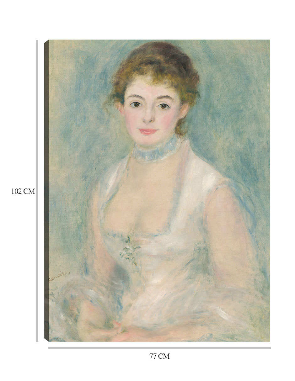 Foto 7 pulgar | Cuadro Decorativo - Señora Henriot- Pierre-auguste Renoir - Fotografía - 77x102 - Impresión En Lienzo - Fine Art Tj
