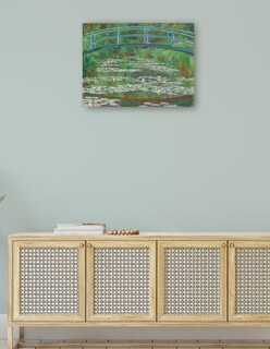 Foto 4 | Cuadro Decorativo - La Pasarela Japonesa, 1899- Claude Monet - Paisaje - 28x36 - Impresión En Lienzo - Fine Art Tj