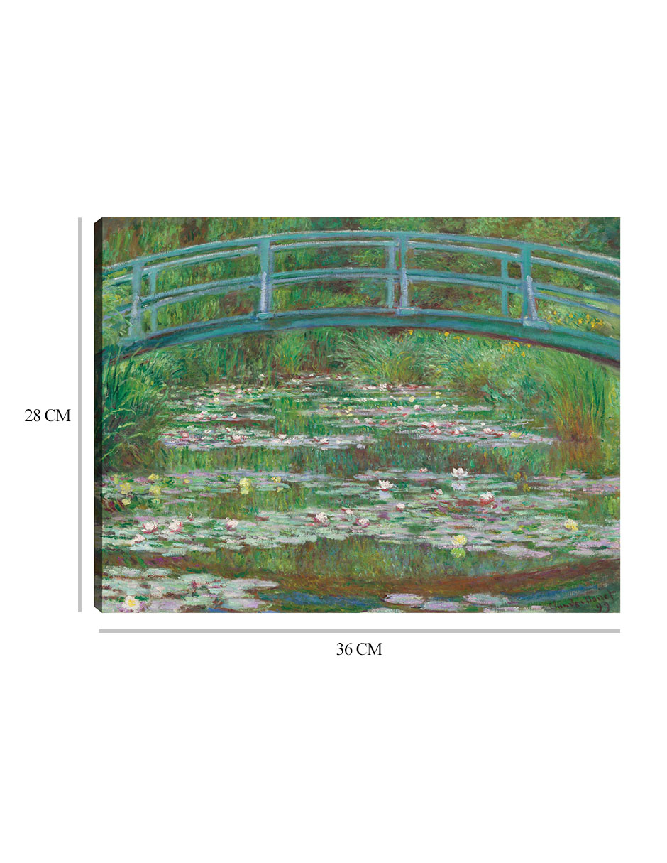 Foto 7 pulgar | Cuadro Decorativo - La Pasarela Japonesa, 1899- Claude Monet - Paisaje - 28x36 - Impresión En Lienzo - Fine Art Tj