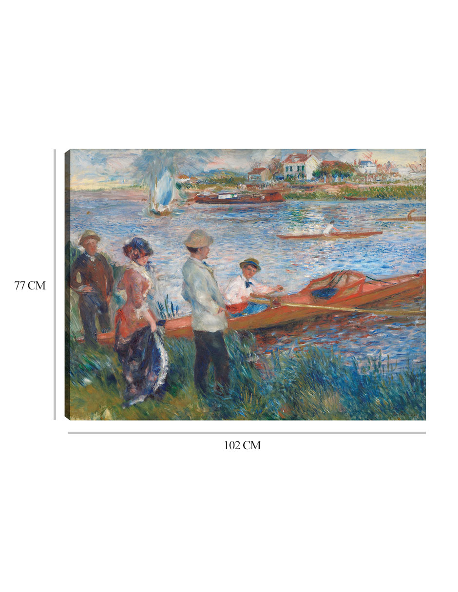 Foto 7 pulgar | Cuadro Decorativo - Remeros En Chatou- Pierre-auguste Renoir - Religión - 77x102 - Impresión En Lienzo - Fine Art Tj