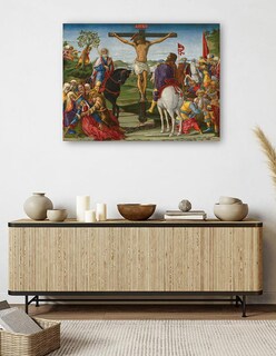 Foto 5 | Cuadro Decorativo - La Crucifixión- Benvenuto Di Giovanni - Religión - 69x92 - Impresión En Lienzo - Fine Art Tj