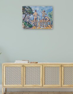 Foto 4 | Cuadro Decorativo - Bañistas (1890-1892)- Paul Cézanne - Religión - 28x36 - Impresión En Lienzo - Fine Art Tj