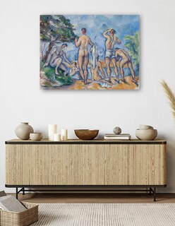 Foto 5 | Cuadro Decorativo - Bañistas (1890-1892)- Paul Cézanne - Religión - 28x36 - Impresión En Lienzo - Fine Art Tj