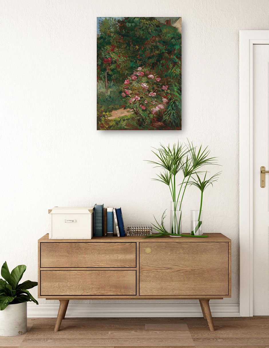 Foto 4 pulgar | Cuadro Decorativo - Jardín De Flores (1884)- Gustave Caillebotte - Paisaje - 69x92 - Impresión En Lienzo - Fine Art Tj