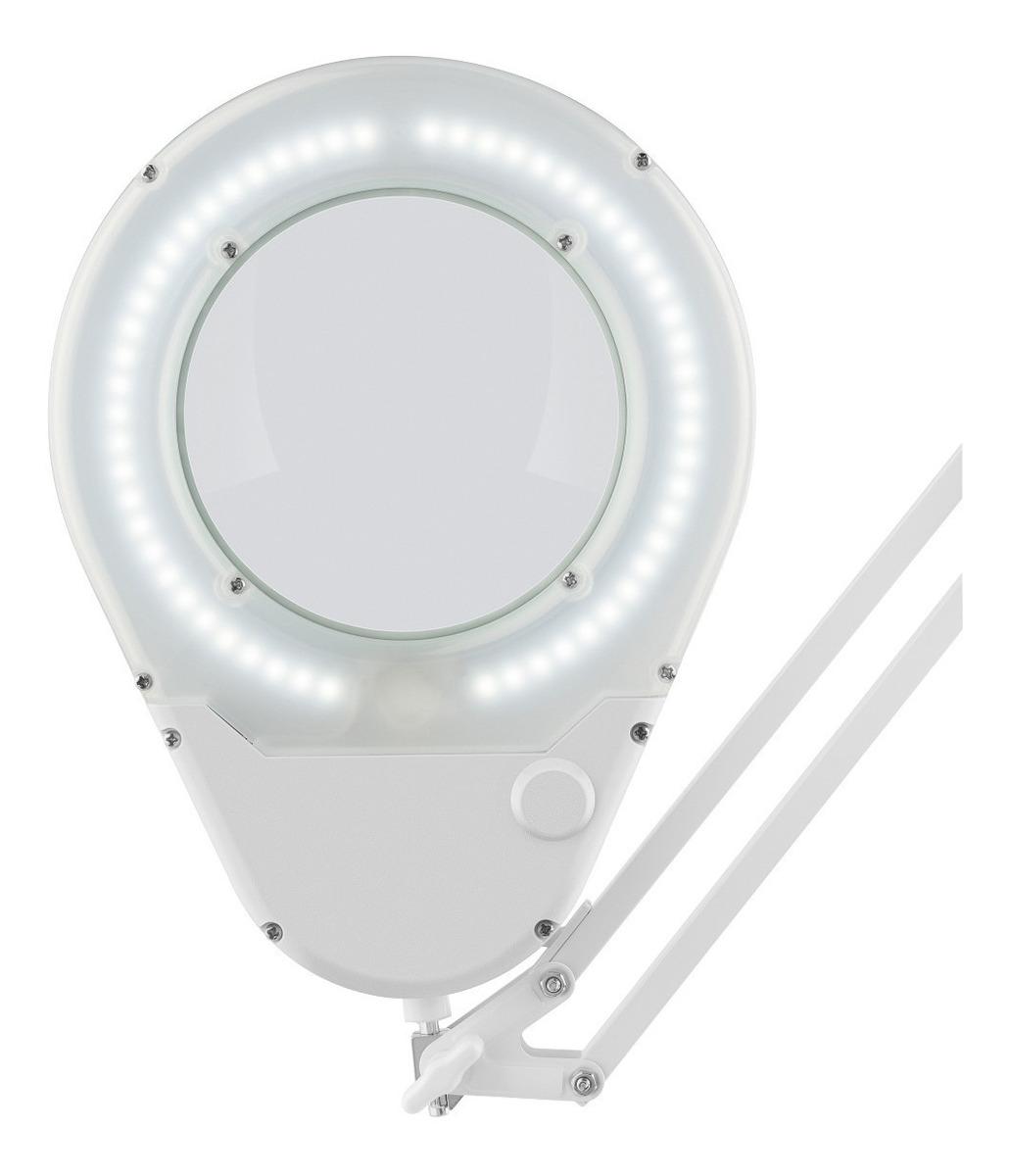 Foto 4 pulgar | Lámpara Led con Lupa 5x y Brazo Articulado Steren Her-740bl color Blanco