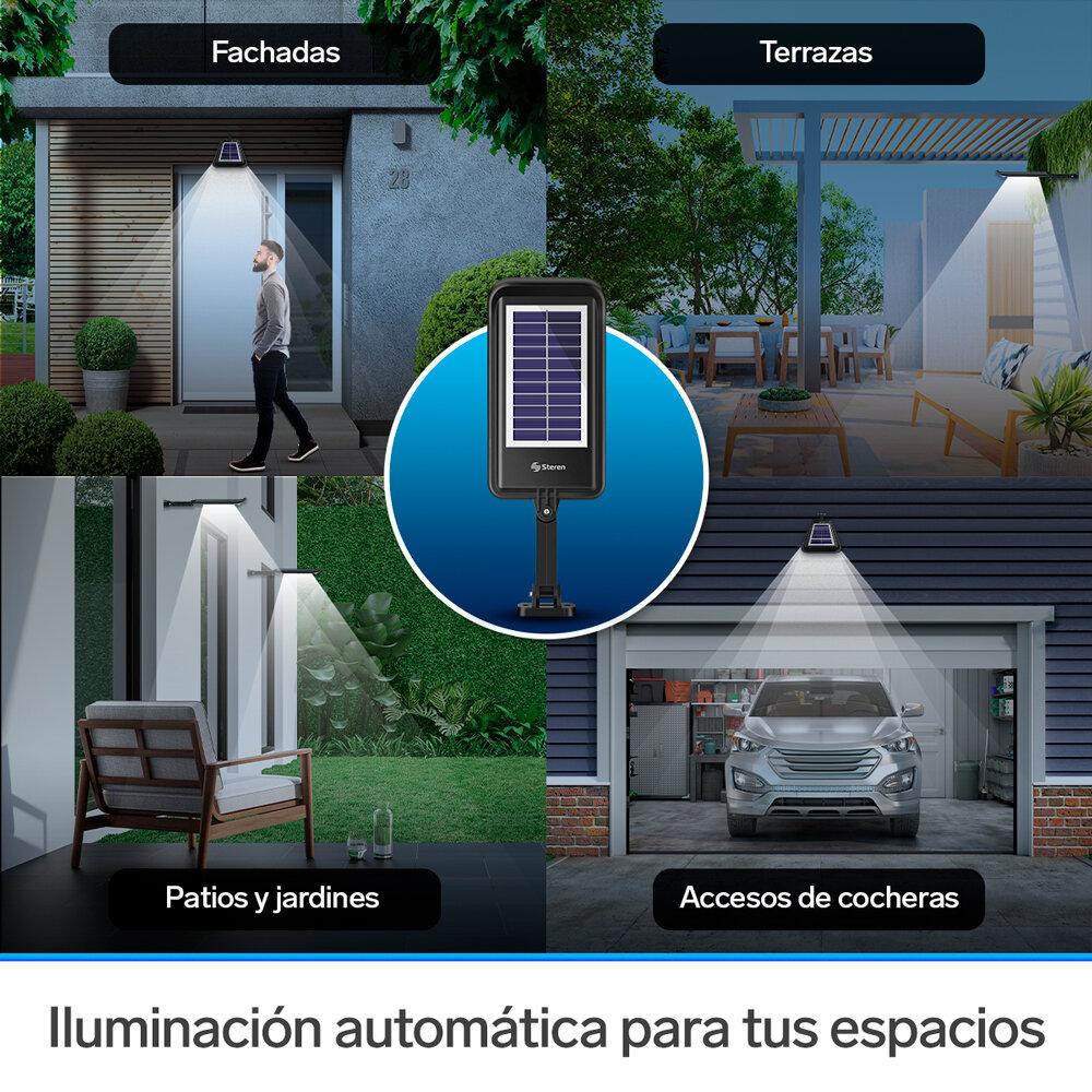 Foto 7 | Lámpara Led Steren Lam-081 con Sensor de Movimiento/ Panel Solar/ Batería Recargable color Negro