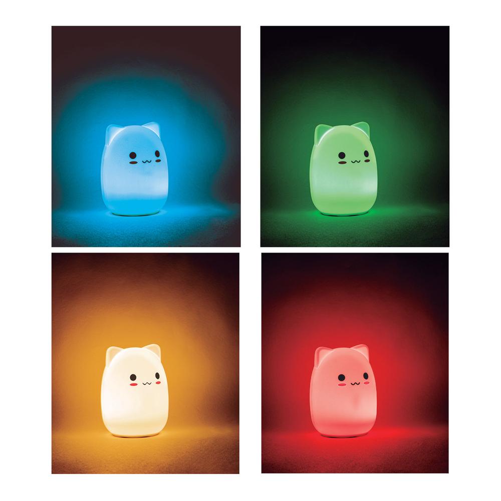 Foto 4 pulgar | Luz Led de Noche Volteck Multicolor Gato