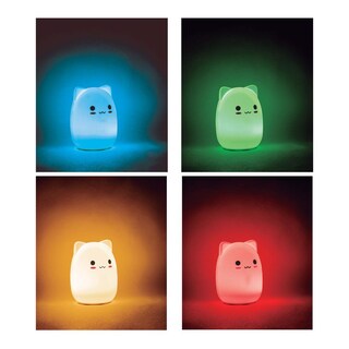 Foto 3 | Luz Led de Noche Volteck Multicolor Gato