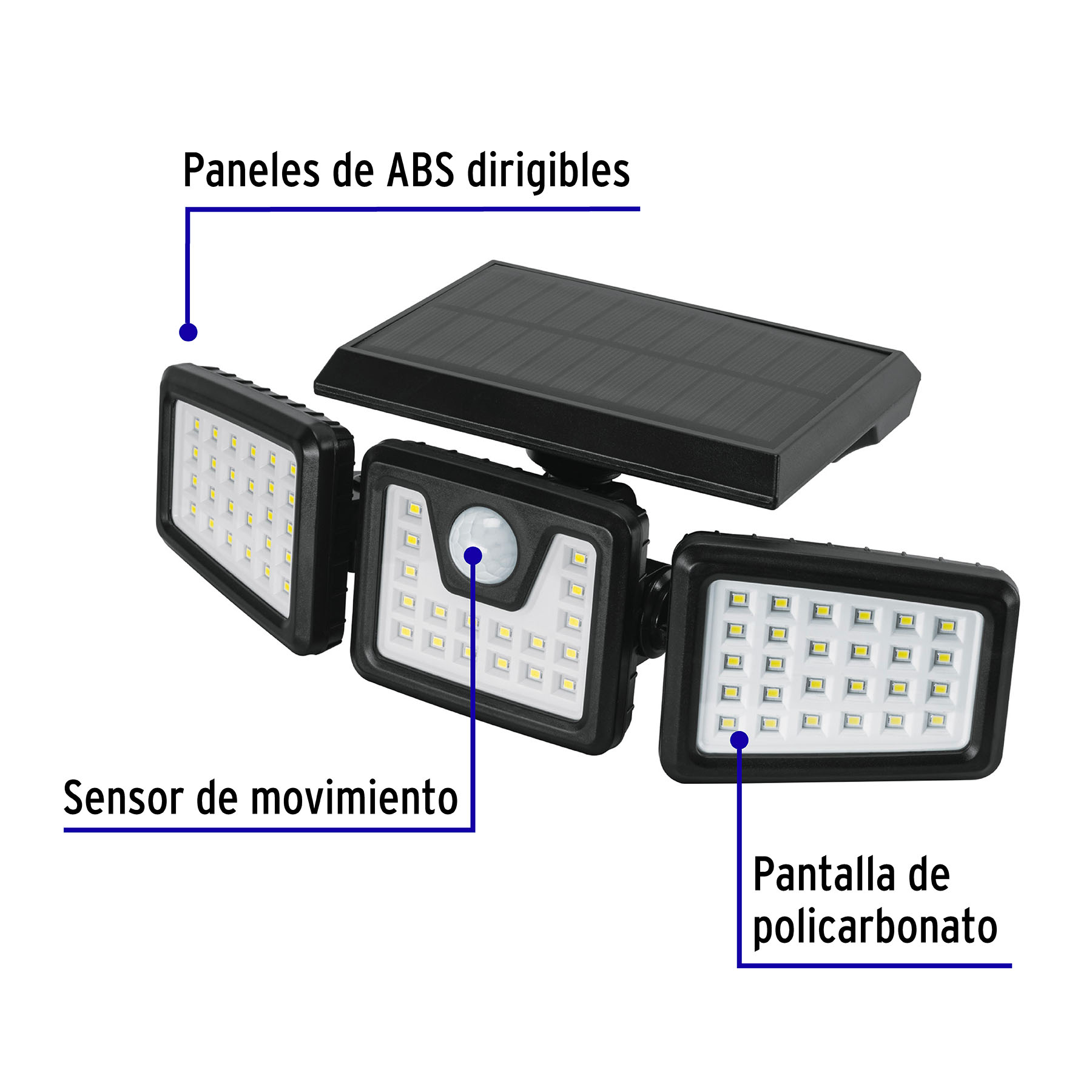 Foto 3 pulgar | Luminario Solar Truper ARB-801L color Negro Led 8 W con Sensor de Movimiento