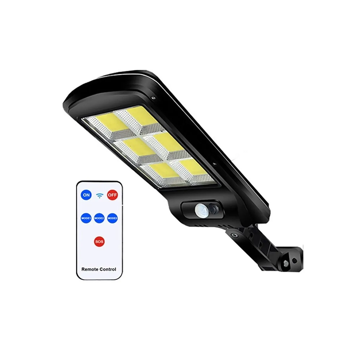 Foto 2 pulgar | Lampara Solar Pared Sensor 3modos 65w 120 Led Eo Safe Imports Esi-3015 color Negro