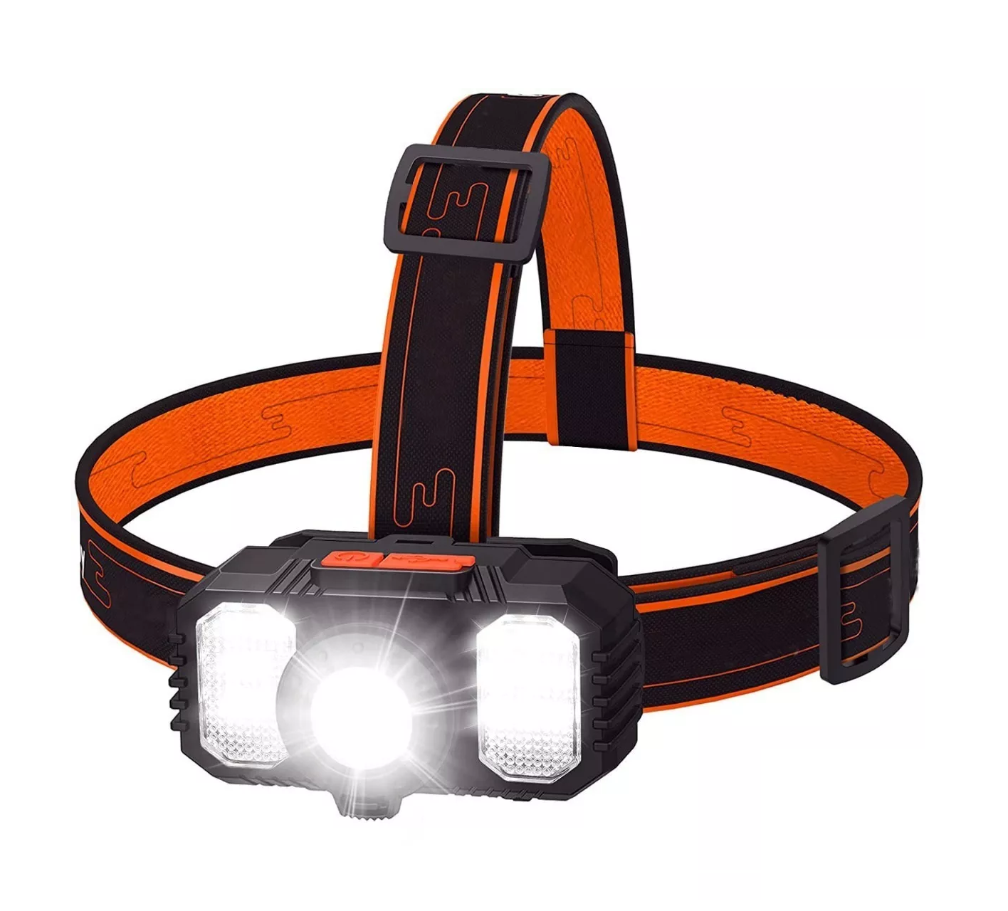Foto 1 | Lámpara Belug Minera Recargable Por Usb color Negra Con Naranja