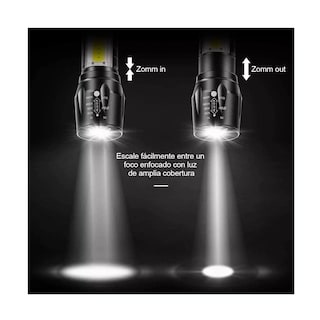 Foto 4 | Lampara Táctica Recargable Eo Safe Imports ESI-5349 color Negro 4 Unidades