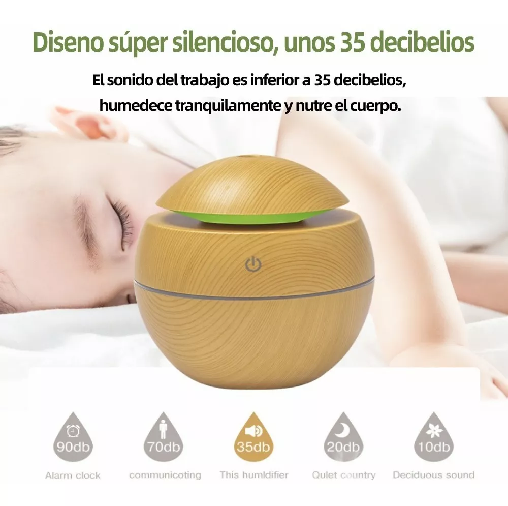 Foto 2 | Humidificador Aromaterapia Funbu 130 ml Madera Bamboo