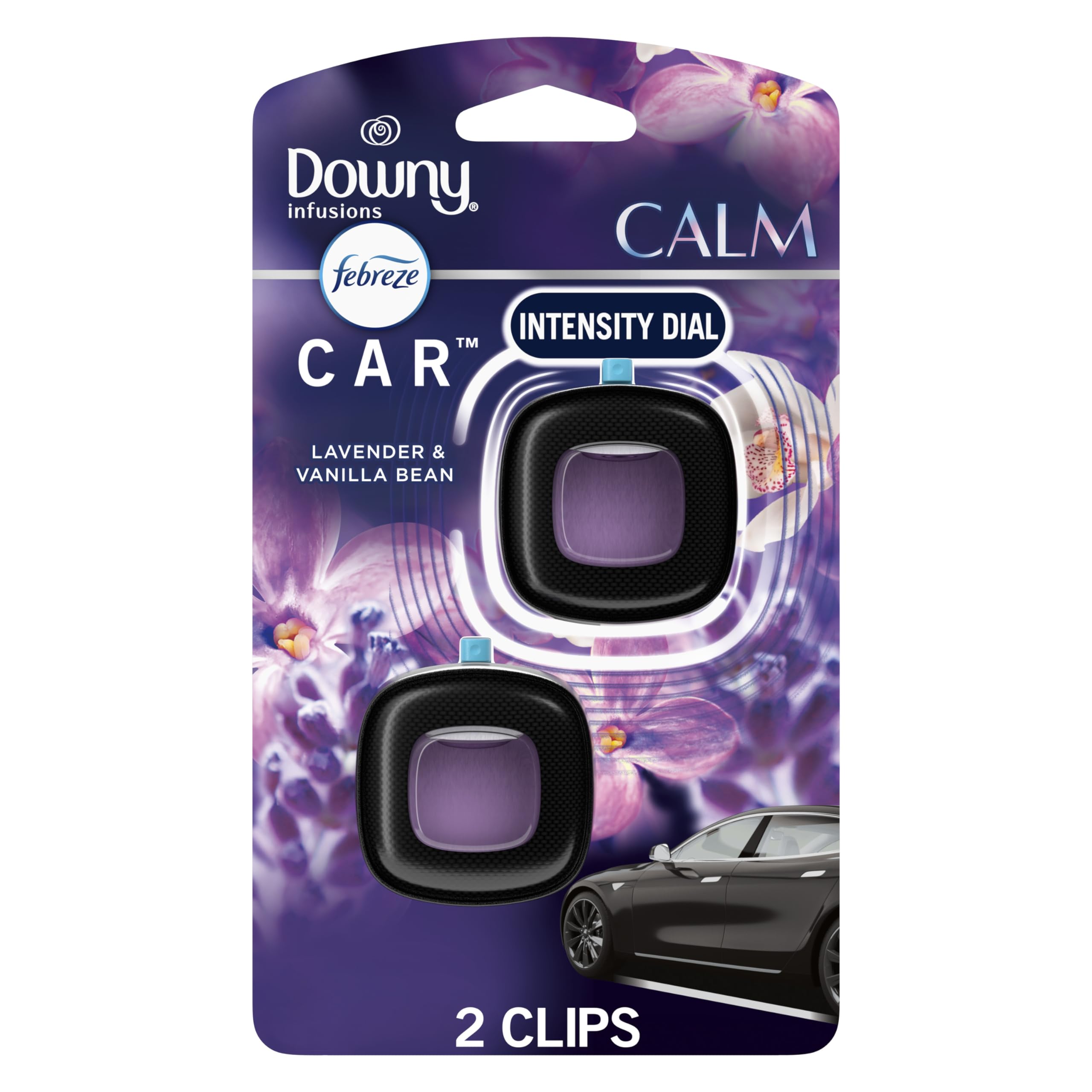 Pinza Para Ventilación De Coche Febreze Downy Calm Scent, 2 Unidades, 4 Ml En Total - Venta Internacional.