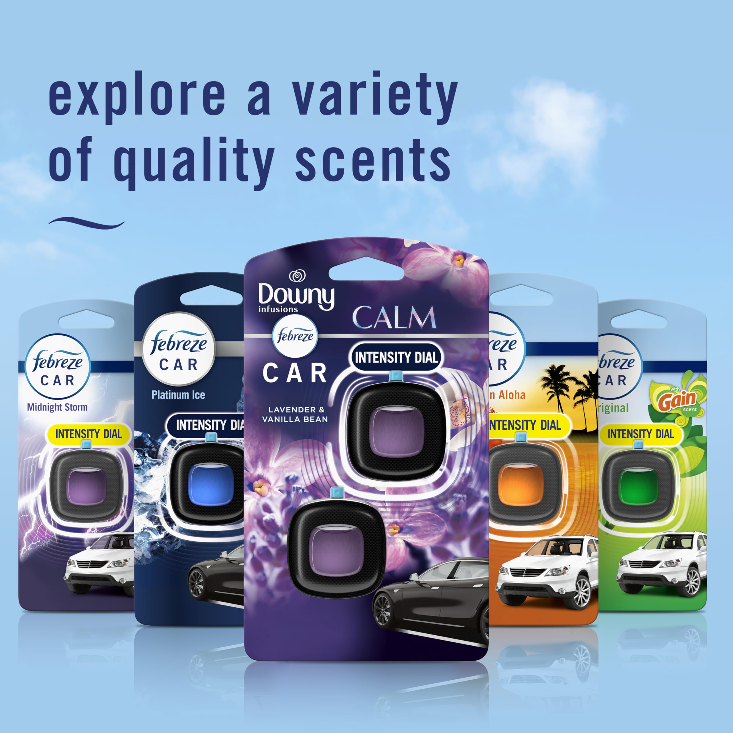 Foto 7 | Pinza Para Ventilación De Coche Febreze Downy Calm Scent, 2 Unidades, 4 Ml En Total - Venta Internacional.