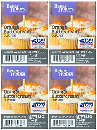 Foto 1 | Crema De Mantequilla De Naranja Better Homes & Gardens De Wax Cubes, Paquete De 4 - Venta Internacional.