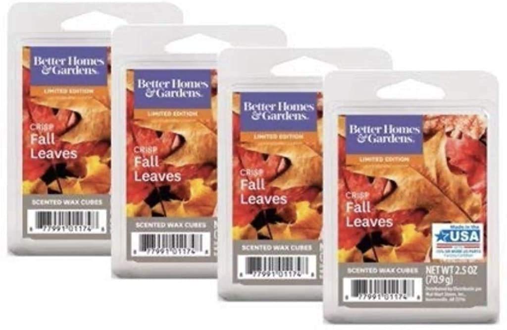 Foto 2 pulgar | Wax Cubes Better Homes And Gardens, Hojas Crujientes De Otoño, Paquete De 4 - Venta Internacional.