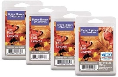 Foto 1 | Wax Cubes Better Homes And Gardens, Hojas Crujientes De Otoño, Paquete De 4 - Venta Internacional.