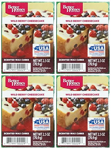 Foto 4 pulgar | Tarta De Queso Wax Cubes Better Homes And Gardens Con Frutos Silvestres, Paquete De 4 Unidades - Venta Internacional.
